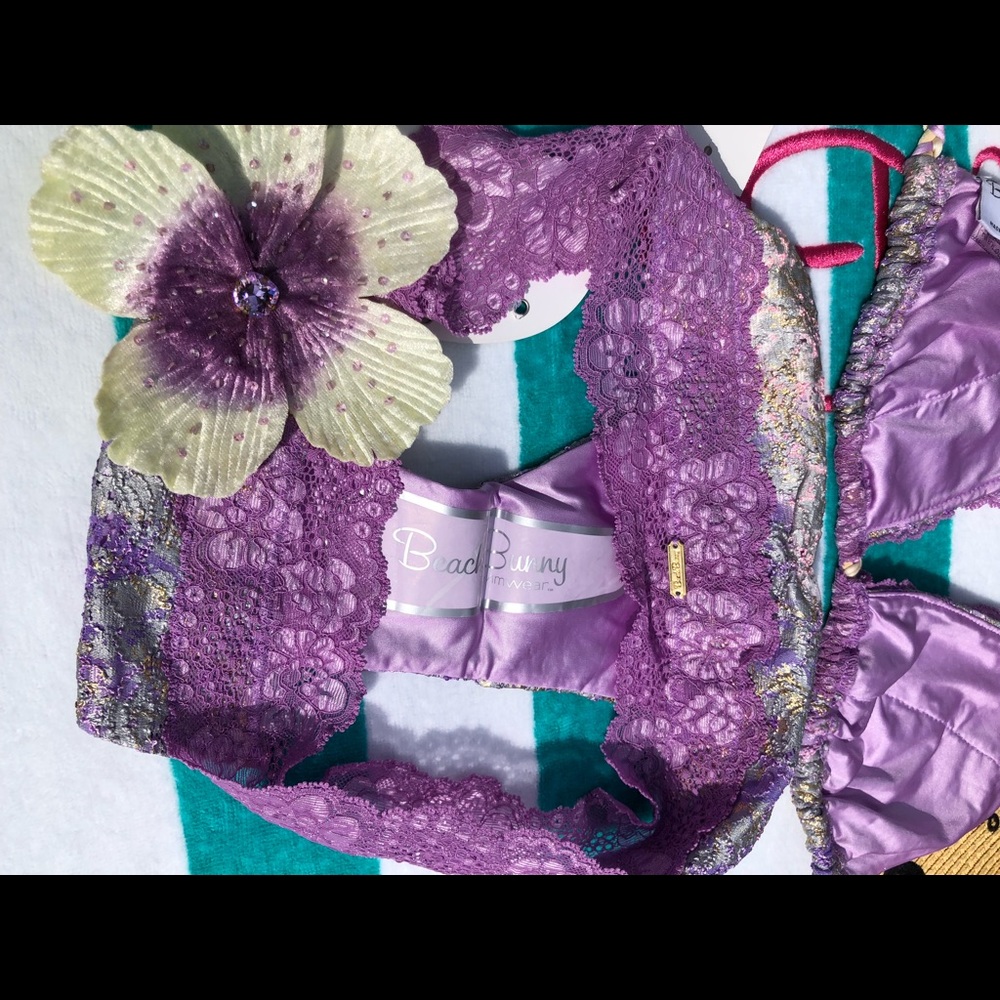 NWT Beach bunny Sugar Magnolias lavender XL set - Picture 13 of 16